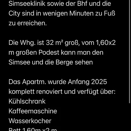 شقة Doppelzimmer Mit Simseeblick